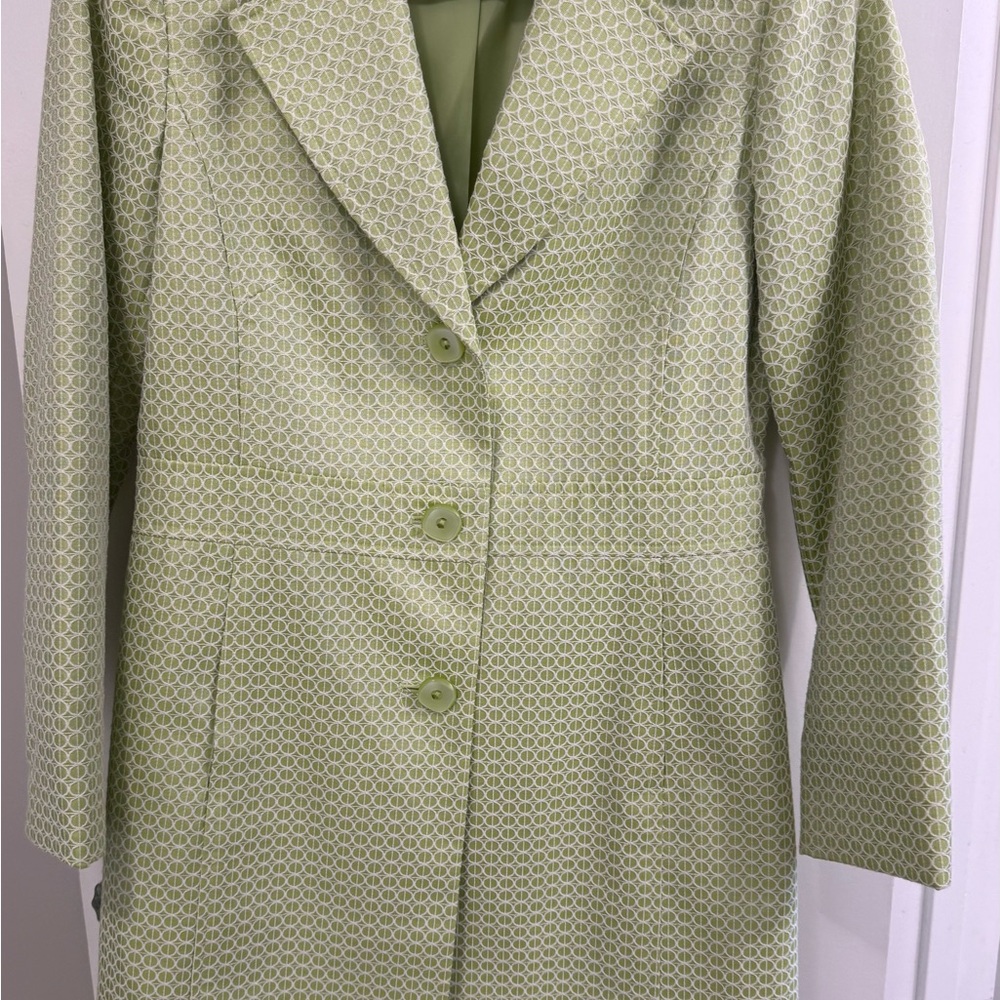 Worthington Mint Green Geometric Blazer